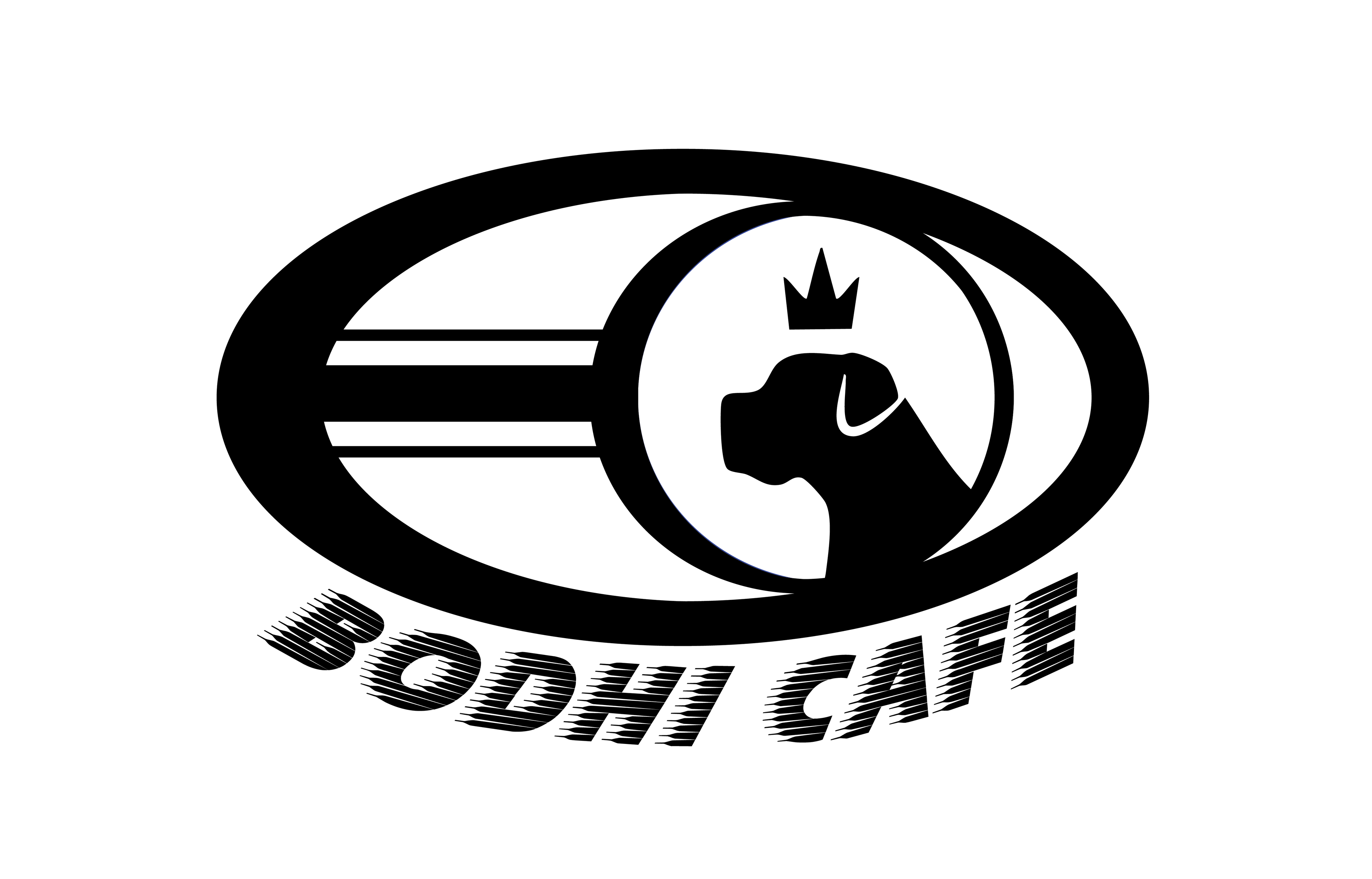 Bodhi Café crescent moon graphic