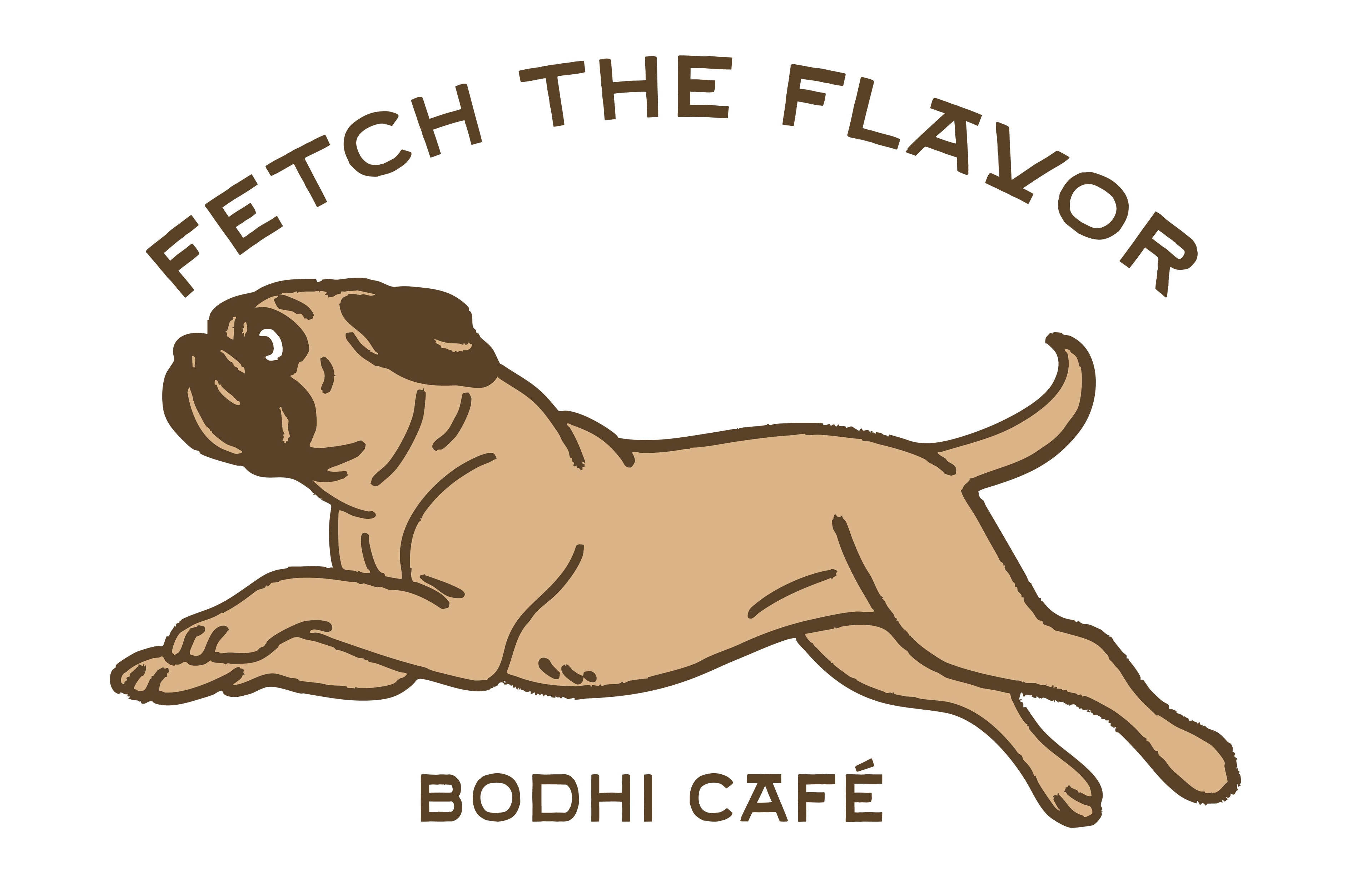 Fetch the Flavor Bodhi Café merch graphic