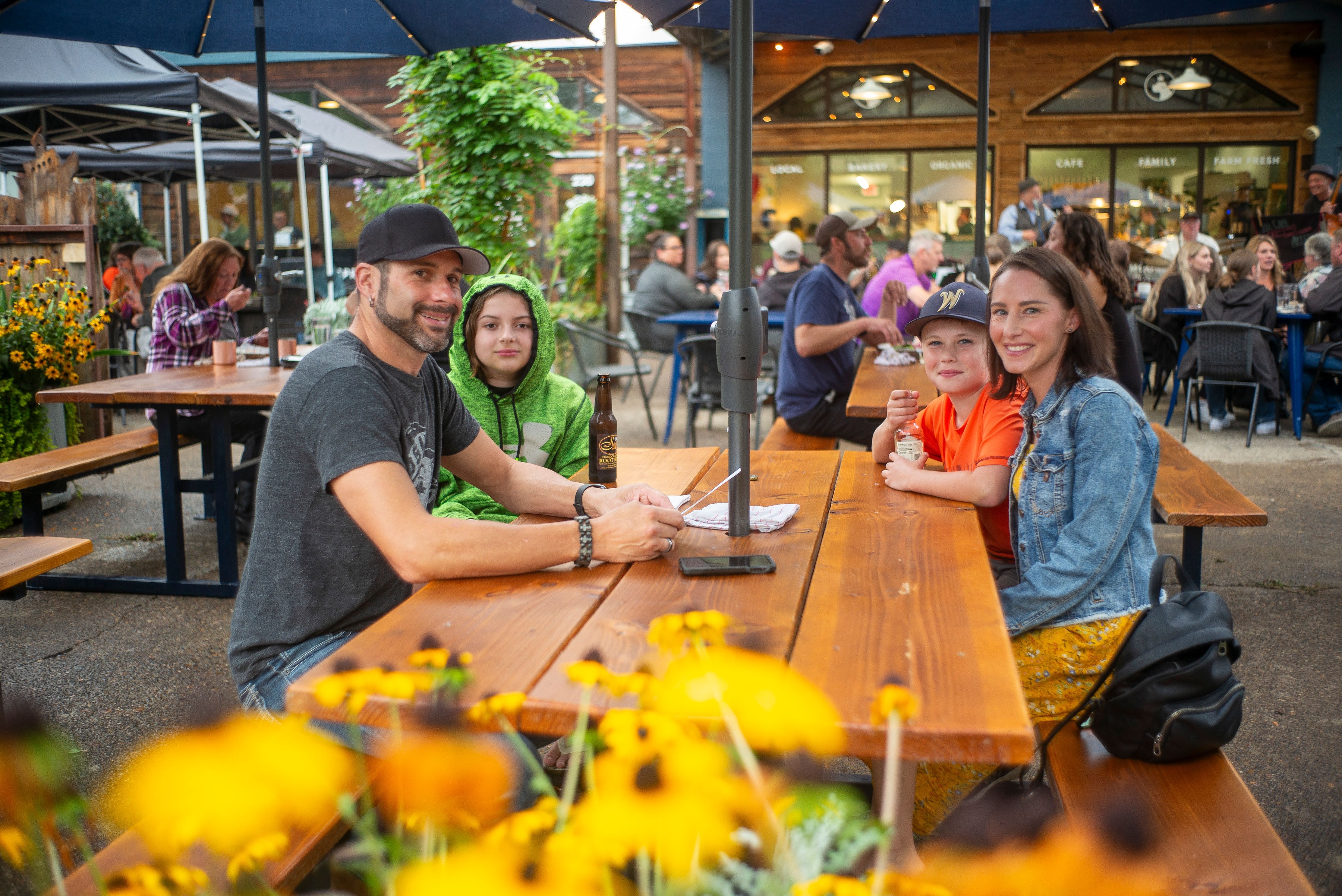 Family dining at Bodhi Bistro